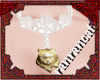 +necklace cat rose white