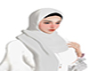 Hijab syar'i dubai white
