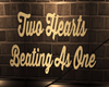 Two Hearts Wall Quote