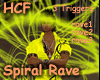 Spiral rave party light