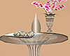 Side Vase Glass Table