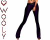 Fitted jeans dark purple