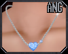 [ang]Blue Heart Necklace