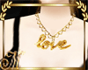 golden love necklace