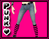 Punk Blue Jeans Pink