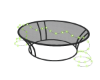 Black Table Neon Green