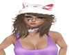 brown /hellokitty hat