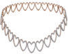 Gold Heart  Choker