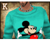 Miki mouse teal top