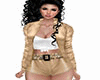 gold short set