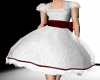 Red and White Party Dres