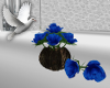 Blue Table Flowers