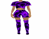 neon puple outfit