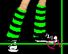 [QV]Black/Green socks!