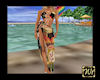 Bikini Sarong - Blk flor
