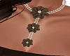 brown silver necklaces