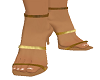 Brown and Gold Sandals