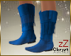 cK Cowgirl Boots Blue