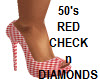 50s Red Gingham n DIAMON