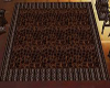 brown leather rug