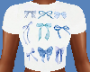 Blue Hair Bows Top