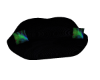 Lips Sofa Black Green