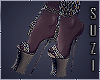 SZ PANTHER HEELS GOLD