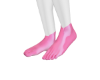 pink latex toe socks