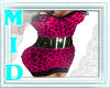 ~MK~Pink Leopard Dress