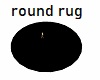 black round rug