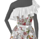 MS White Roses Dress