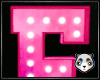 [P2] Pink Neon Letter E