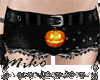 halloween pumpkin shorts