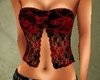 Red Strapless Lace