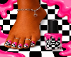 Pink Checker Toes