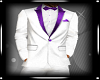 White / Purple Blazer