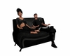 couple relaxe pose chair