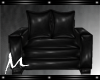 *M* Leather Chair BLK