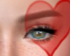 Red Hearts Face Tattoos