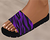 Purple Tiger Stripe Sandals 3 (F)