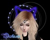 Blue Neon Cat Ears