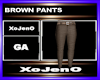BROWN PANTS