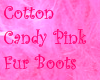 CottonCandyPink Fur Boot
