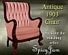Antique 1903 Chair Pink