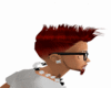 M. Red Mohawk Hair