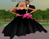 Black/Pink wedding gown
