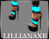 [la] Sheer aqua heels