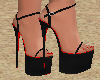 Black/Red Heels