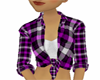 plaid purple top