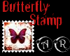 Red Butterfly Stamp